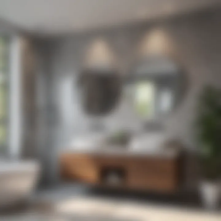 Modern bathroom with Bluetooth extractor fan