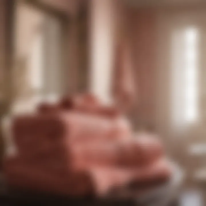 Blush Colored Towels and Decor Blush colored towels and decor