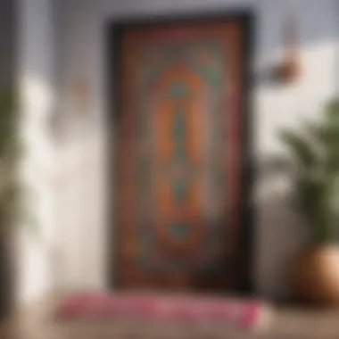 Bohemian Bedroom Door Rug with Intricate Patterns
