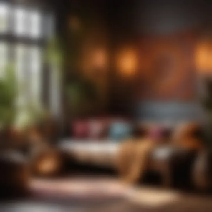 Cozy Corner in Boho Sanctuary Bohemian Bedroom Cozy Corner