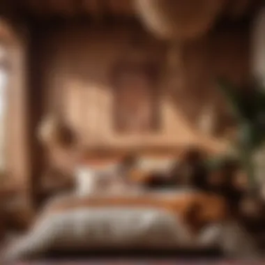 Earthy Textures in Boho Bedroom Bohemian Bedroom with Earthy Textures