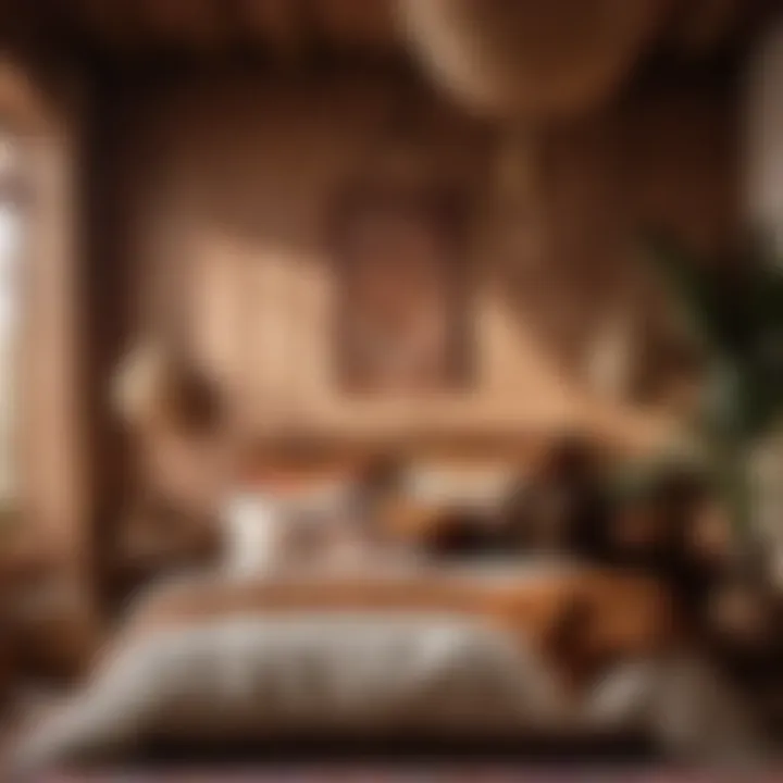 Earthy Textures in Boho Bedroom Bohemian Bedroom with Earthy Textures