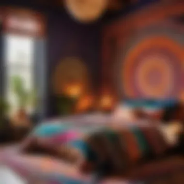 Vibrant Patterns for Boho Retreat Boho Bedroom with Vibrant Patterns