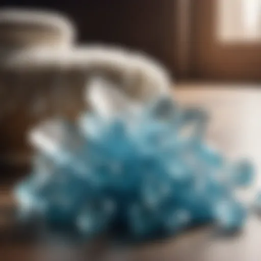 Borax crystals enhancing detergent effectiveness