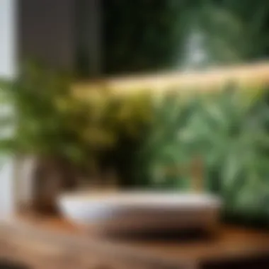 Botanical Bliss Bathroom Sink Backsplash