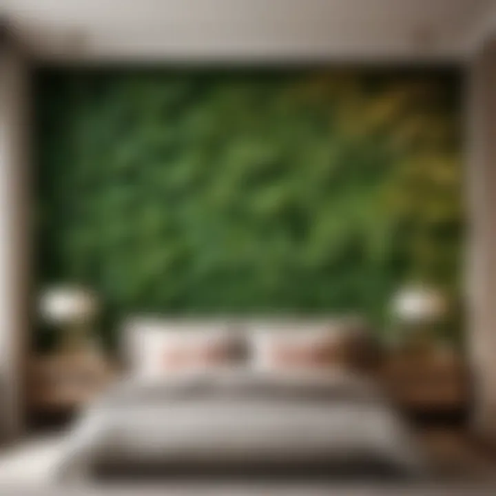 Botanical Bliss Wallpaper in Bedroom