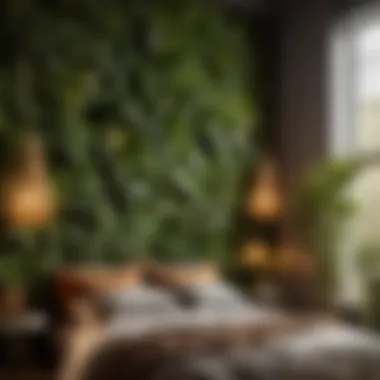 Botanical Inspired Removable Wallpaper Accent Wall