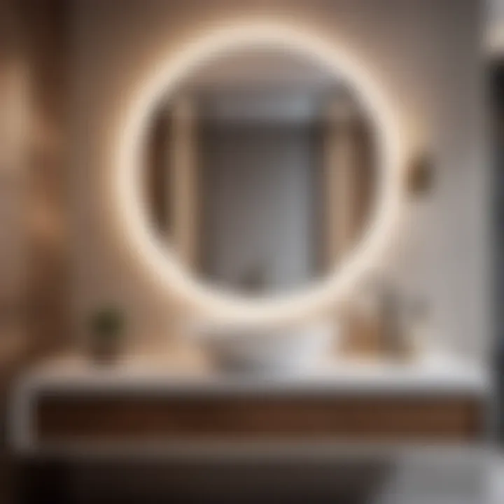 Elegant bowl sink vanity in a modern bathroom