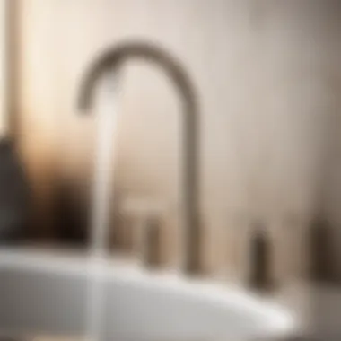 Modern nickel faucet with minimalist elegance