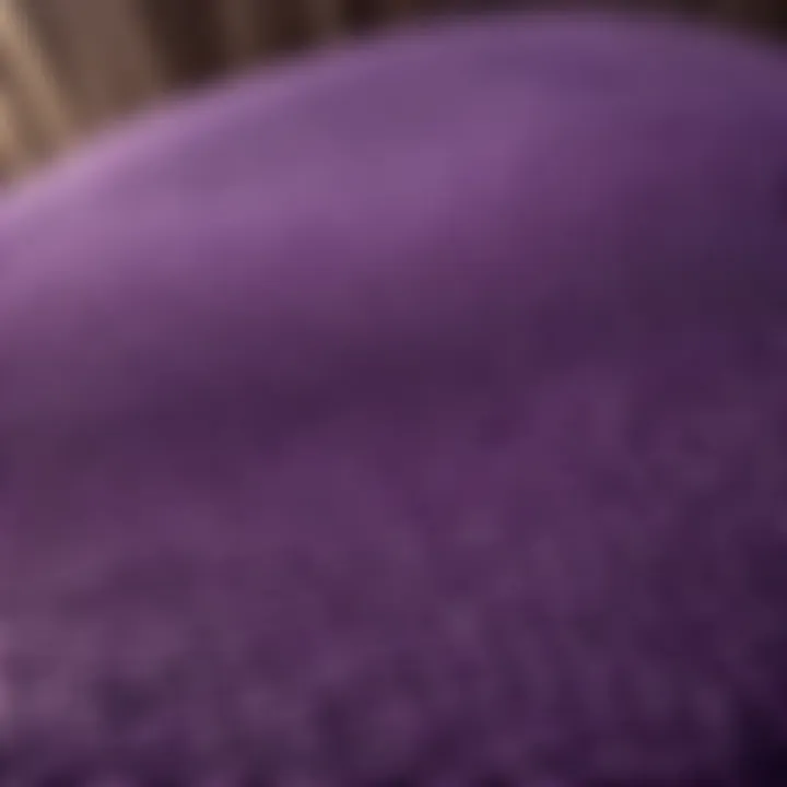 Breathable Mesh Purple Chair Pad