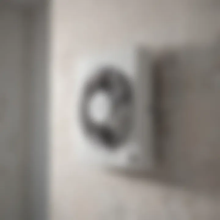Modern Broan bathroom fan showcasing sleek design