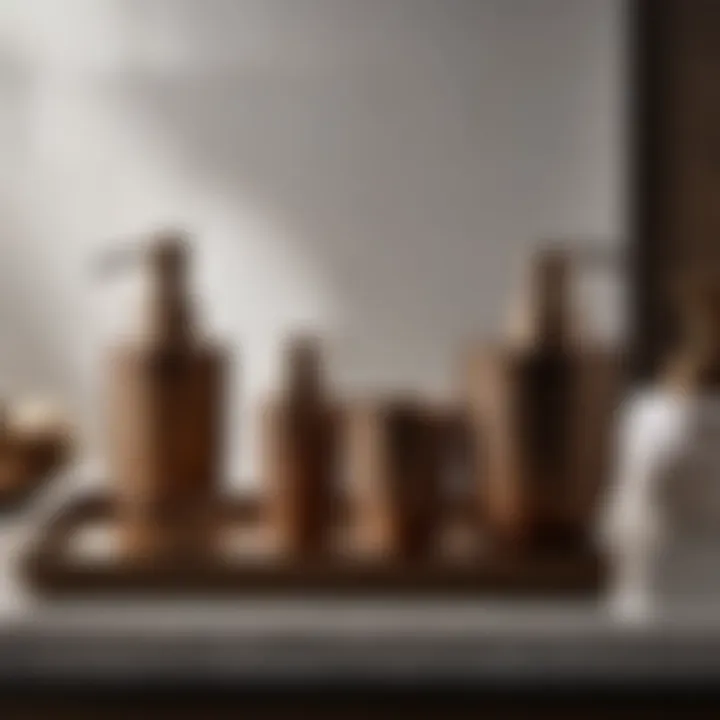 Chic and Practical Bronze Bath Accessories Functional and stylish bronze bath accessories set