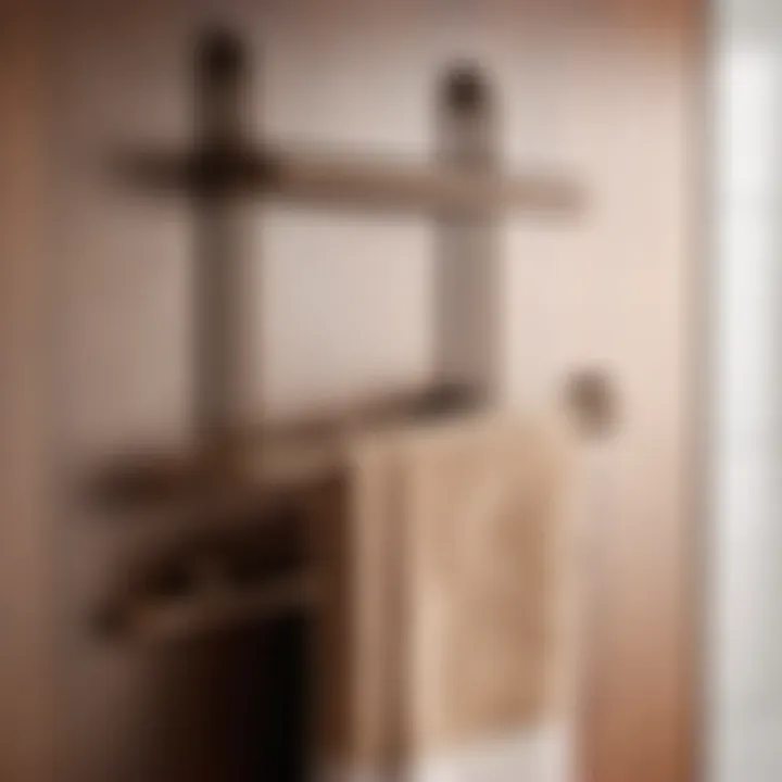 Bronze Over-the-Door Towel Rack