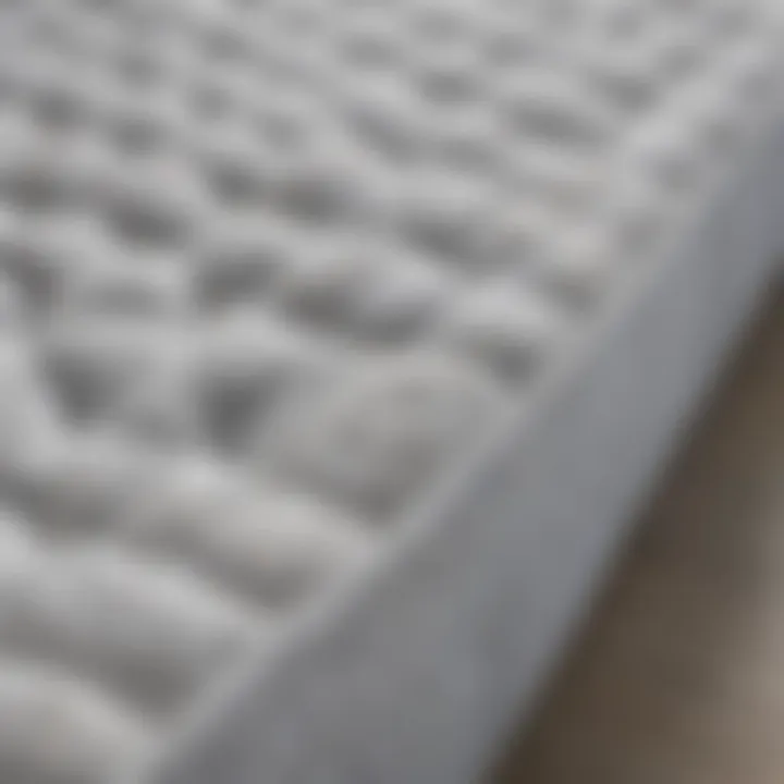 Close-up view of the materials used in the Broyhill cooling mattress pad