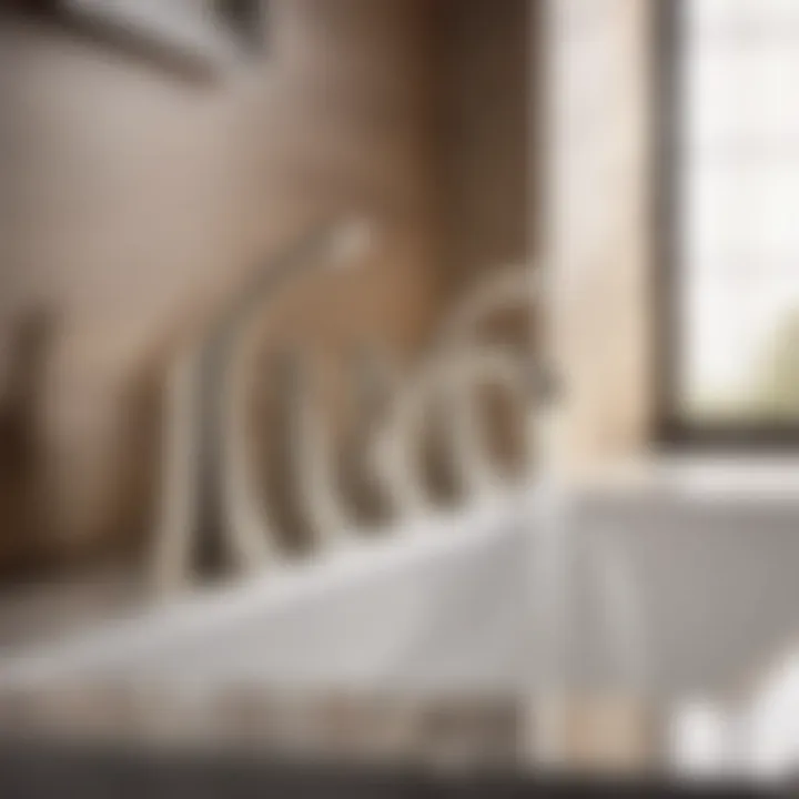 Sophisticated Brushed Nickel Luxe and sophisticated brushed nickel bathroom faucet finish