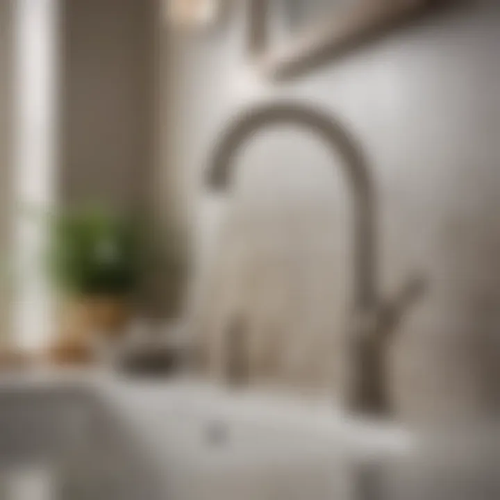 Essential Maintenance for Brushed Nickel Faucets Maintenance tips for brushed nickel faucets displayed on a bathroom counter