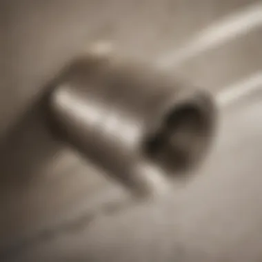 Detailing of Brushed Nickel Finish Close-up of brushed nickel finish showcasing texture and style