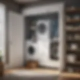 Innovative design of a laundry closet showcasing efficient space utilization