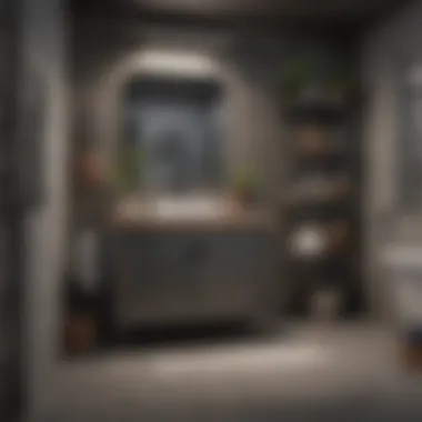 Innovative Storage Solutions Garage bathroom space utilization with smart storage solutions