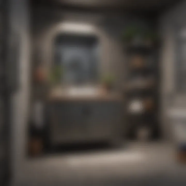 Innovative Storage Solutions Garage bathroom space utilization with smart storage solutions