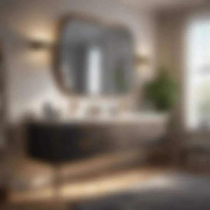 Tailored Design for Personal Style Customized built-in vanity cabinet with unique features