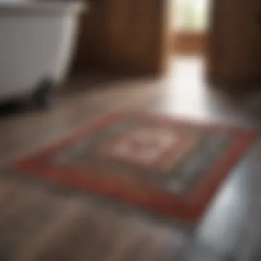 Materials of Cabin Bathroom Rugs Variety of materials used in cabin bathroom rugs