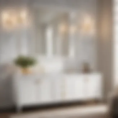 Sleek White Marble Vanity Design Elegant Cabinet Discounters Bathroom Vanity in White Marble