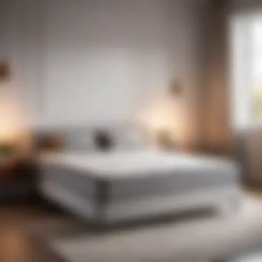 Mattress leaning against a wall in a tidy bedroom