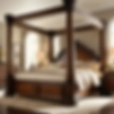 Intricate Designs: Canopy California King Bedroom Set Opulent Canopy California King Bedroom Set with Intricate Details