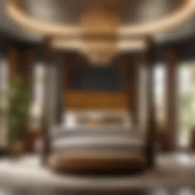 Sumptuous Canopy California King Bedroom Set with Velvet Accents
