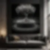 Monochrome Elegance Abstract black and white canvas art