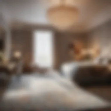 Expert Examination of Bedroom Area for Carpet Professional carpet installer examining bedroom space