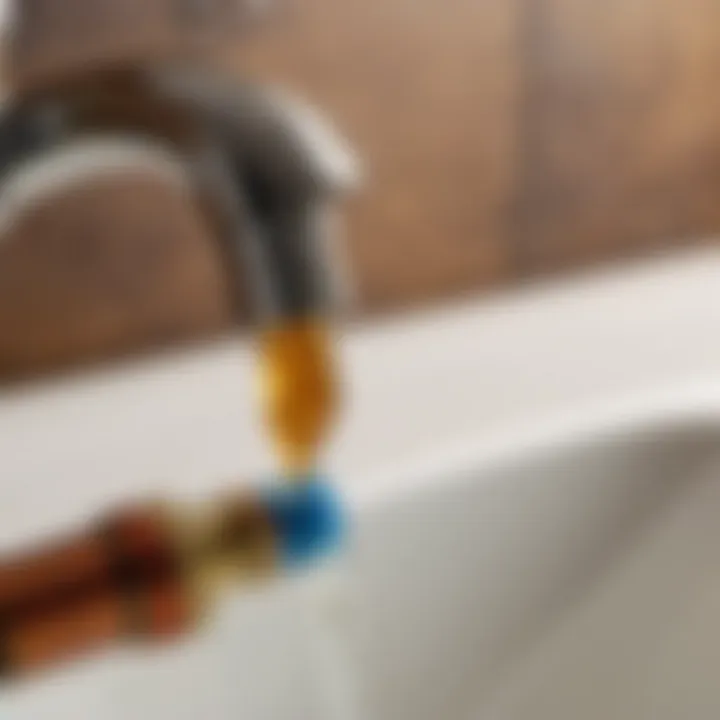 Step-by-step guide for removing the old cartridge from a faucet