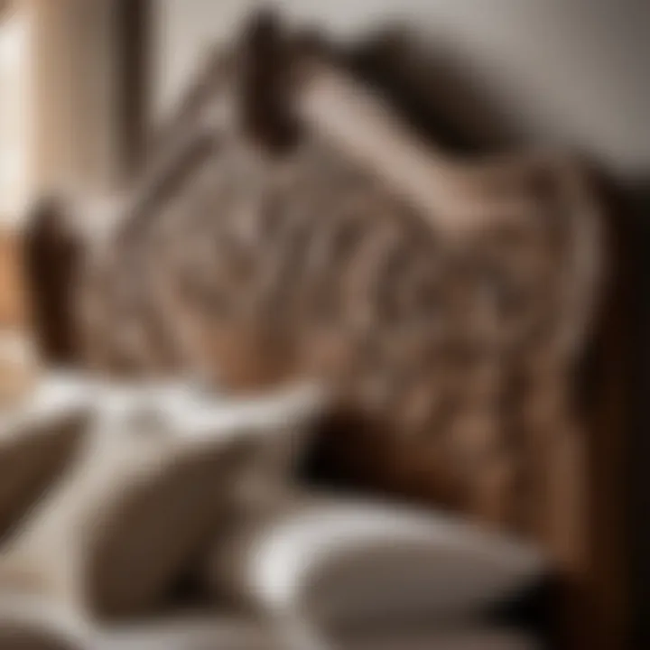 Exquisite Carved Headboard of Laurel King Bedroom Set
