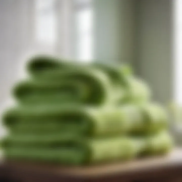 Luxurious Celery Green Towel Set