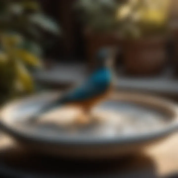 Exquisite Ceramic Saucer Bird Bath