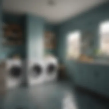 Color Choices for Ceramic Tiles in Laundry Rooms Well-designed laundry room showcasing ceramic tiles in various colors