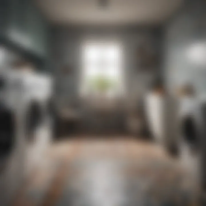 Stylish Patterns for Laundry Room Ceramic Tiles Elegant ceramic tile patterns in a modern laundry room