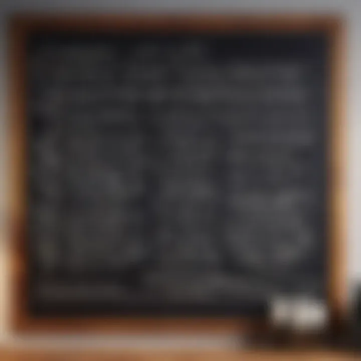 Analyzing CFM Calculation Formula on a Chalkboard CFM calculation formula on a chalkboard