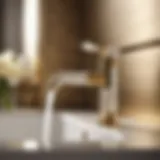 Champagne Gold Faucet with Crystal Handle