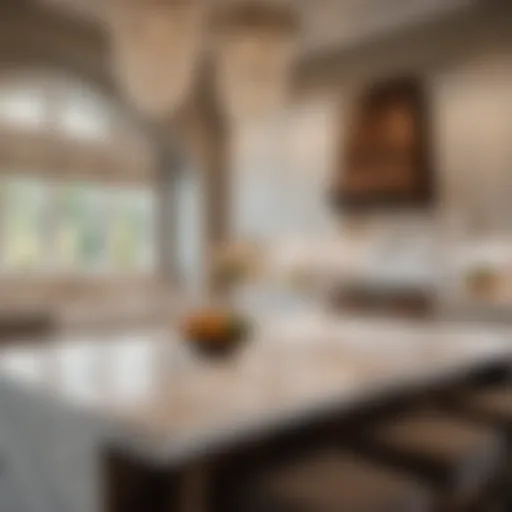 Luxurious Marble Kitchen Countertop in Chesapeake