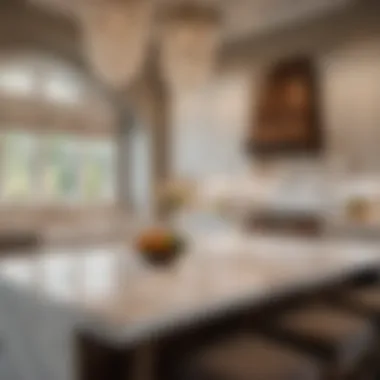 Elegance of Marble in Kitchen Design Luxurious Marble Kitchen Countertop in Chesapeake