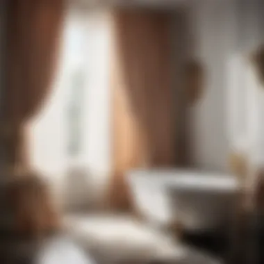 Charm and Chic Chic Bathroom Decor Featuring Priscilla Curtains