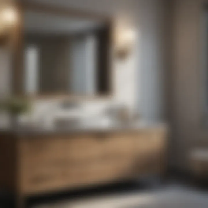 Chic Bathroom Styling with Vanity Chic bathroom styling with a 72 inch vanity and decorative elements