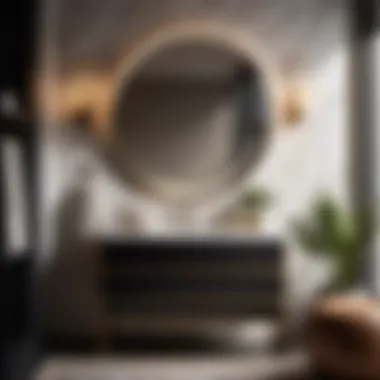 Chic black 24-inch bathroom vanity