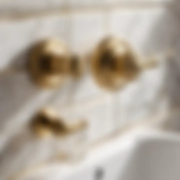 Chic Brass Bathroom Hardware Set
