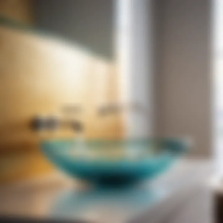 Chic glass bathroom sink