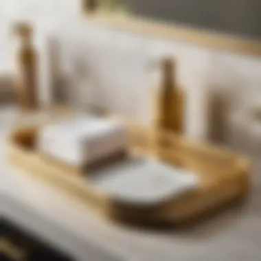 Chic Gold-Toned Vanity Tray