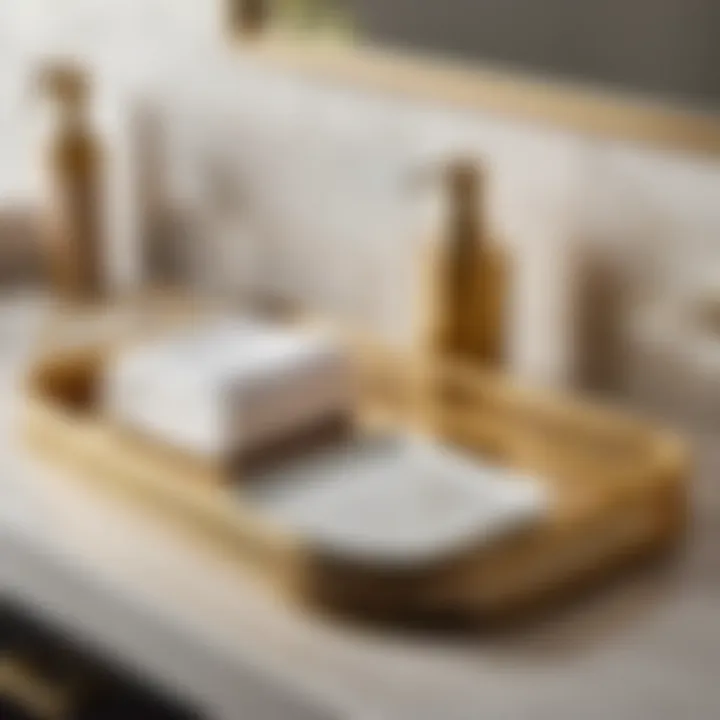 Chic Gold-Toned Vanity Tray
