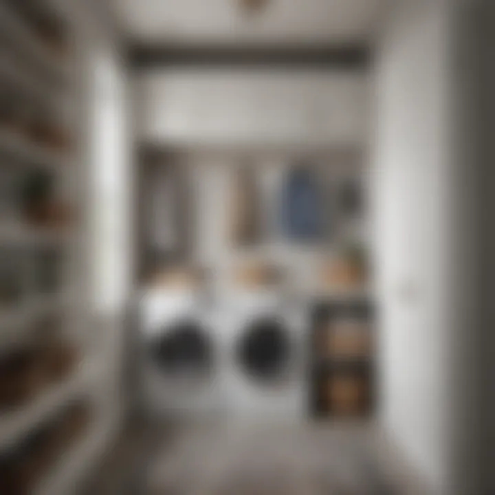 Organizational Elegance Chic Laundry Mudroom Shelving